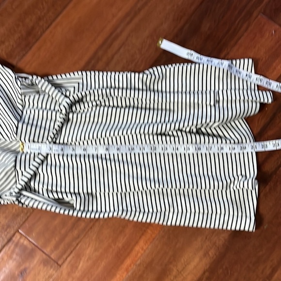 Monteau cream and black striped dress size medium - Picture 6 of 9